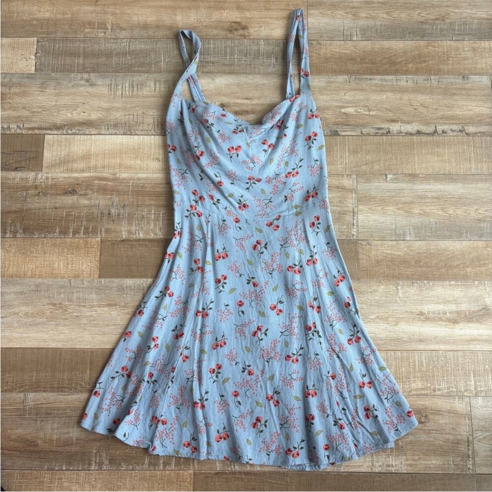 Reformation Abby Sundress Margot Blue Floral